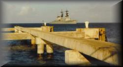 USS Deyo (DD-989) Off Barbados, an A-school pal's ship, Target in sight!!!